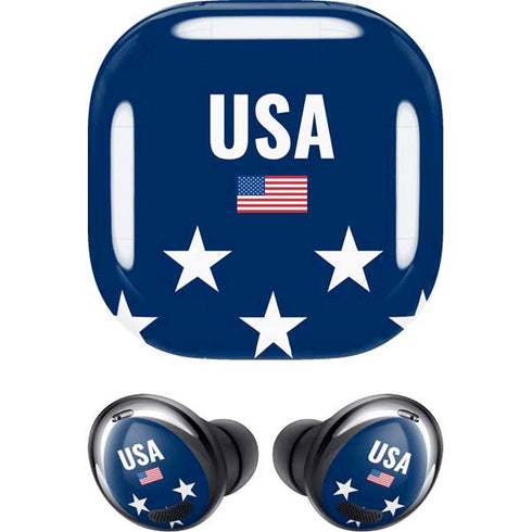 USA Flag Stars Galaxy Buds Pro Skin