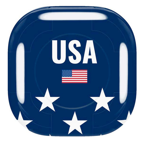 USA Flag Stars Galaxy Buds Pro Skin