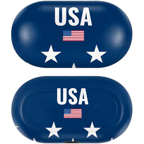 USA Flag Stars Galaxy Buds Skin