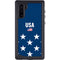 USA Flag Stars Galaxy Note 10 Waterproof Case