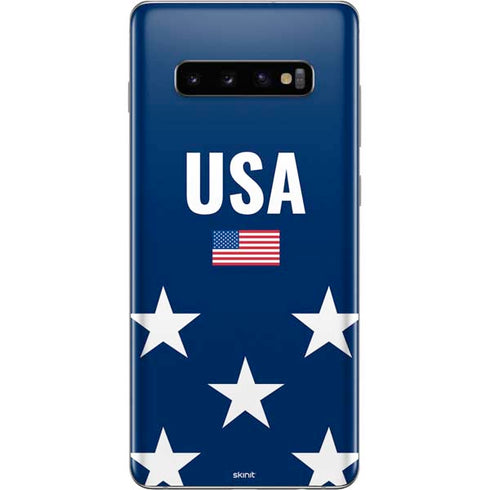 USA Flag Stars Galaxy S10 Plus Skin