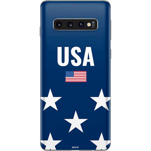 USA Flag Stars Galaxy S10 Skin