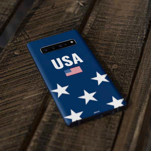 USA Flag Stars Galaxy S10 Skin