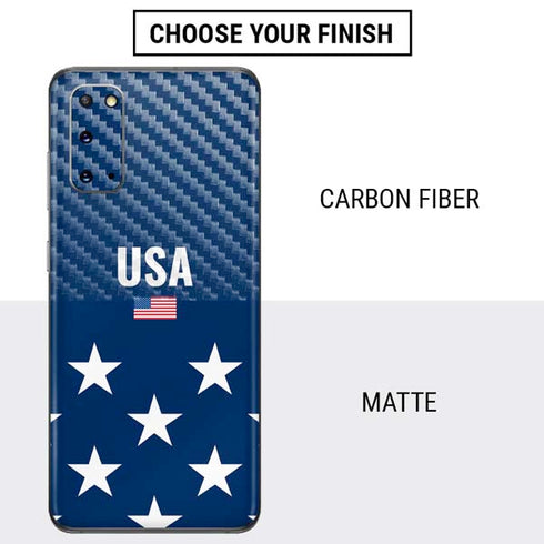 USA Flag Stars Galaxy S20 Skin
