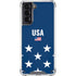 USA Flag Stars Galaxy S21 5G Clear Case