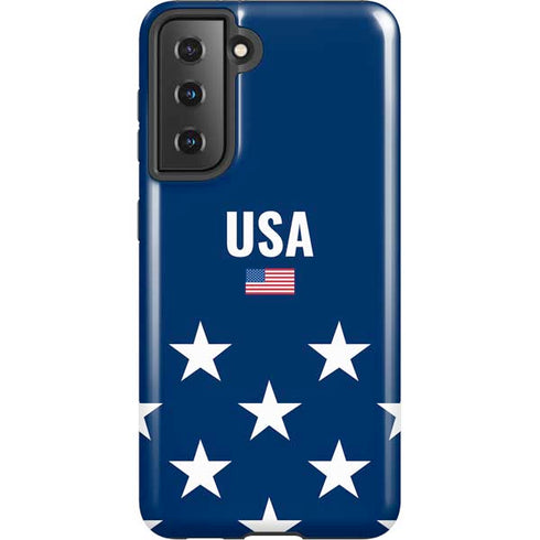USA Flag Stars Galaxy S21 5G Pro Case