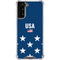 USA Flag Stars Galaxy S21 FE Clear Case