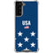 USA Flag Stars Galaxy S21 Plus 5G Clear Case