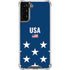 USA Flag Stars Galaxy S21 Plus 5G Clear Case