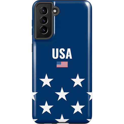 USA Flag Stars Galaxy S21 Plus 5G Pro Case