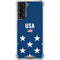 USA Flag Stars Galaxy S22 Clear Case