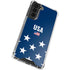 USA Flag Stars Galaxy S22 Clear Case