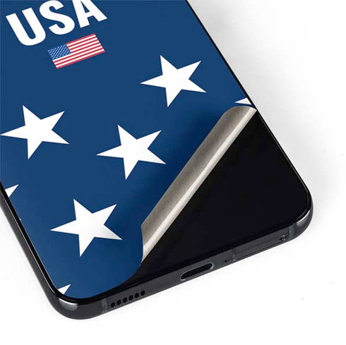 USA Flag Stars Galaxy S22 Plus Skin