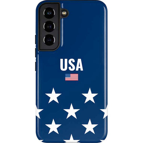USA Flag Stars Galaxy S22 Pro Case