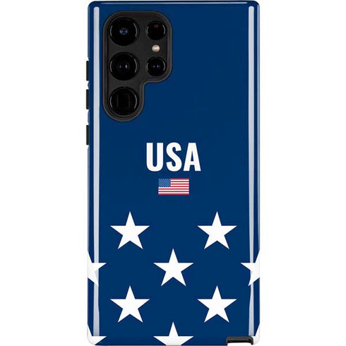 USA Flag Stars Galaxy S22 Ultra Pro Case