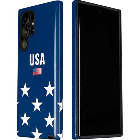 USA Flag Stars Galaxy S22 Ultra Pro Case