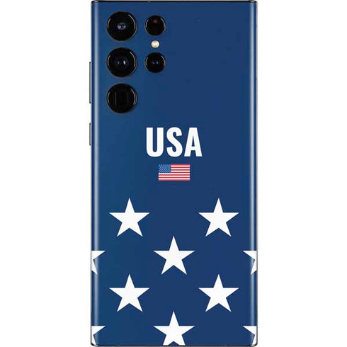 USA Flag Stars Galaxy S22 Ultra Skin