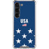 USA Flag Stars Galaxy S23 Clear Case