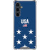 USA Flag Stars Galaxy S23 FE Clear Case