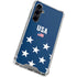 USA Flag Stars Galaxy S23 FE Clear Case