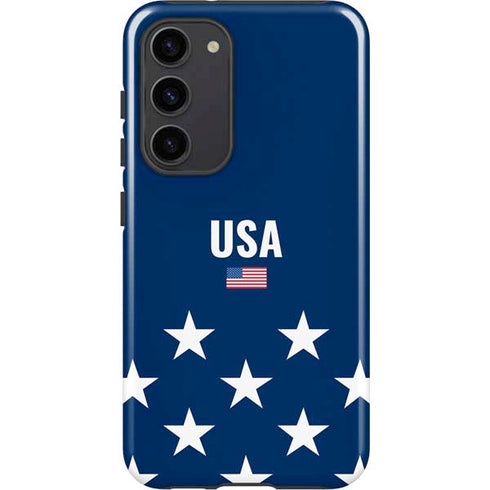 USA Flag Stars Galaxy S23 Plus Pro Case