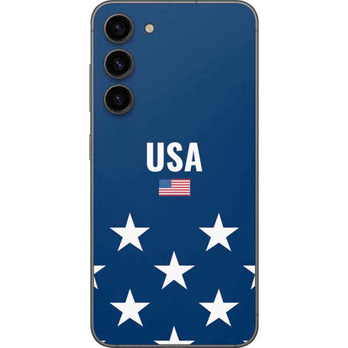 USA Flag Stars Galaxy S23 Plus Skin