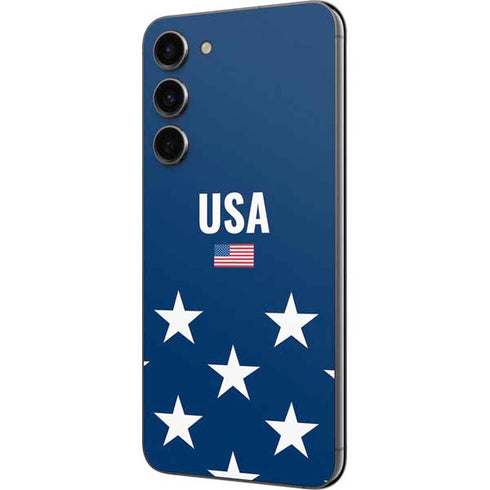 USA Flag Stars Galaxy S23 Plus Skin