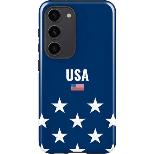 USA Flag Stars Galaxy S23 Pro Case