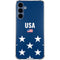 USA Flag Stars Galaxy S24 Clear Case