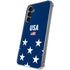USA Flag Stars Galaxy S24 Plus Clear Case