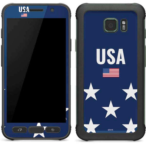 USA Flag Stars Galaxy S7 Active Skin