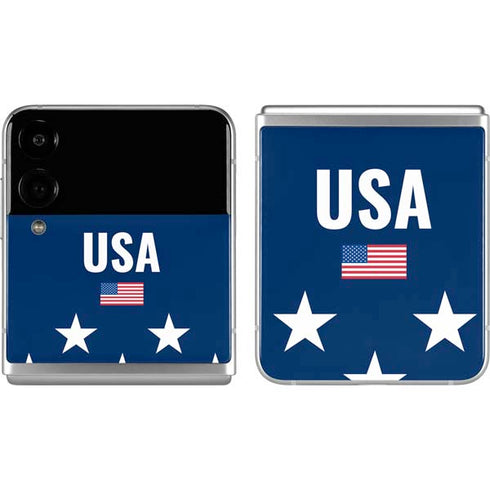 USA Flag Stars Galaxy Z Flip4 5G Skin