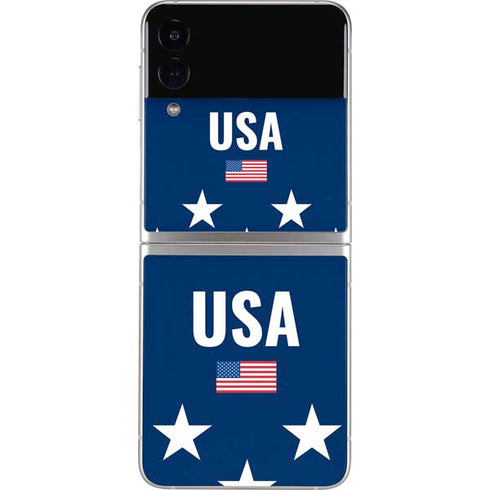 USA Flag Stars Galaxy Z Flip4 5G Skin