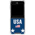 USA Flag Stars Galaxy Z Flip5 5G Clear Case
