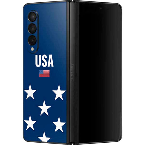USA Flag Stars Galaxy Z Fold3 5G Skin