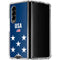 USA Flag Stars Galaxy Z Fold4 5G Clear Case