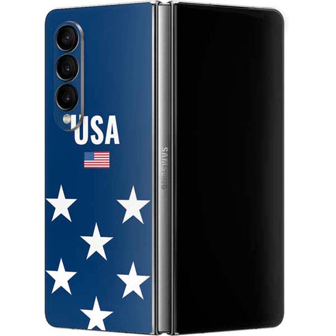 USA Flag Stars Galaxy Z Fold4 5G Skin