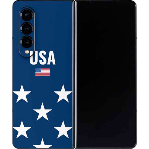 USA Flag Stars Galaxy Z Fold4 5G Skin
