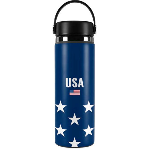 USA Flag Stars Hydro Flask 20oz Wide Mouth Skin