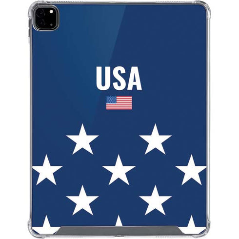 USA Flag Stars iPad Pro 12.9in (2020) Clear Case
