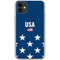 USA Flag Stars iPhone 11 Clear Case