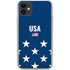 USA Flag Stars iPhone 11 Clear Case