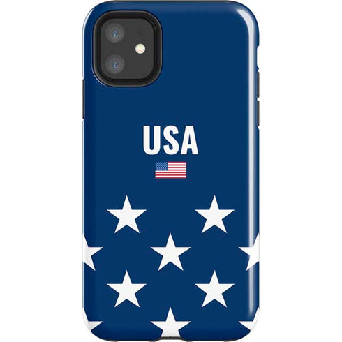 USA Flag Stars iPhone 11 Impact Case