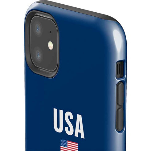 USA Flag Stars iPhone 11 Impact Case