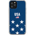 USA Flag Stars iPhone 11 Pro Clear Case