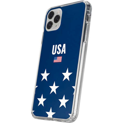 USA Flag Stars iPhone 11 Pro Clear Case