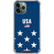 USA Flag Stars iPhone 11 Pro Max Clear Case