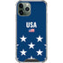 USA Flag Stars iPhone 11 Pro Max Clear Case