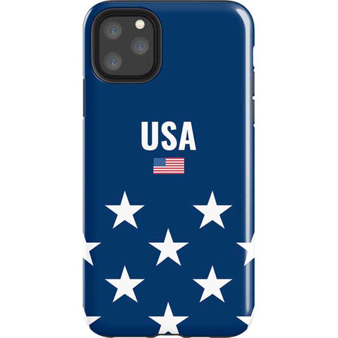 USA Flag Stars iPhone 11 Pro Max Impact Case