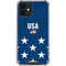 USA Flag Stars iPhone 12 Clear Case